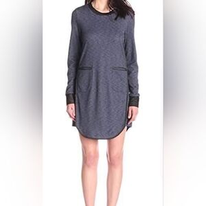 - BCB GENERATION Women's Navy Combo Midi Shirt Dress XS